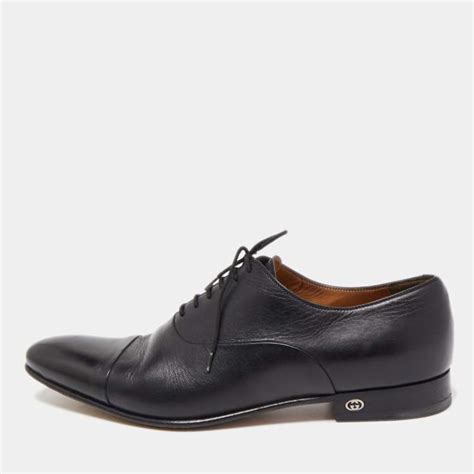 gucci brown leather lace up oxfords|Women's Gucci Designer Oxfords & Loafers .